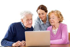 Conservatorship Lawyer - Family Viewing Computer Photo